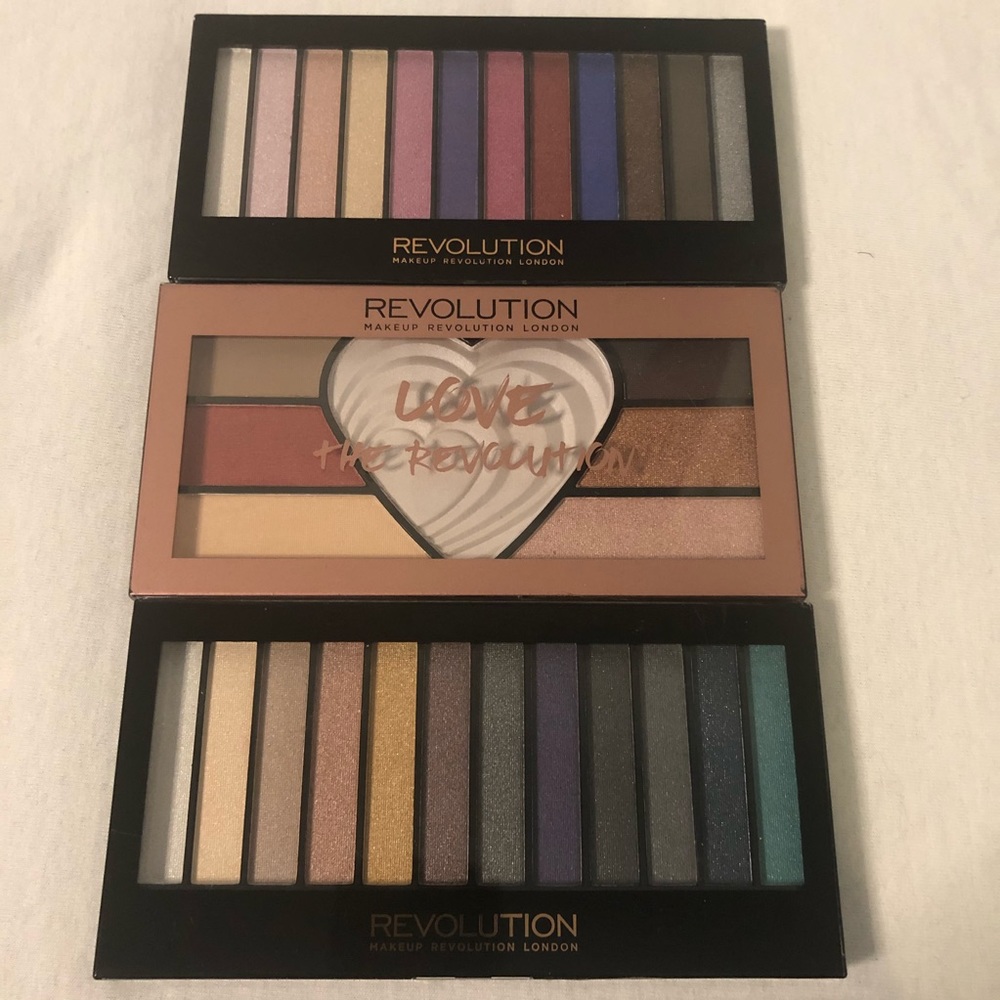 Revolution set of 3 palettes NWT